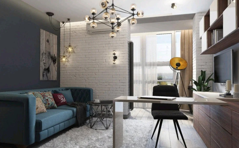 “двушки”的斯堪的纳维亚简约风格装修-18