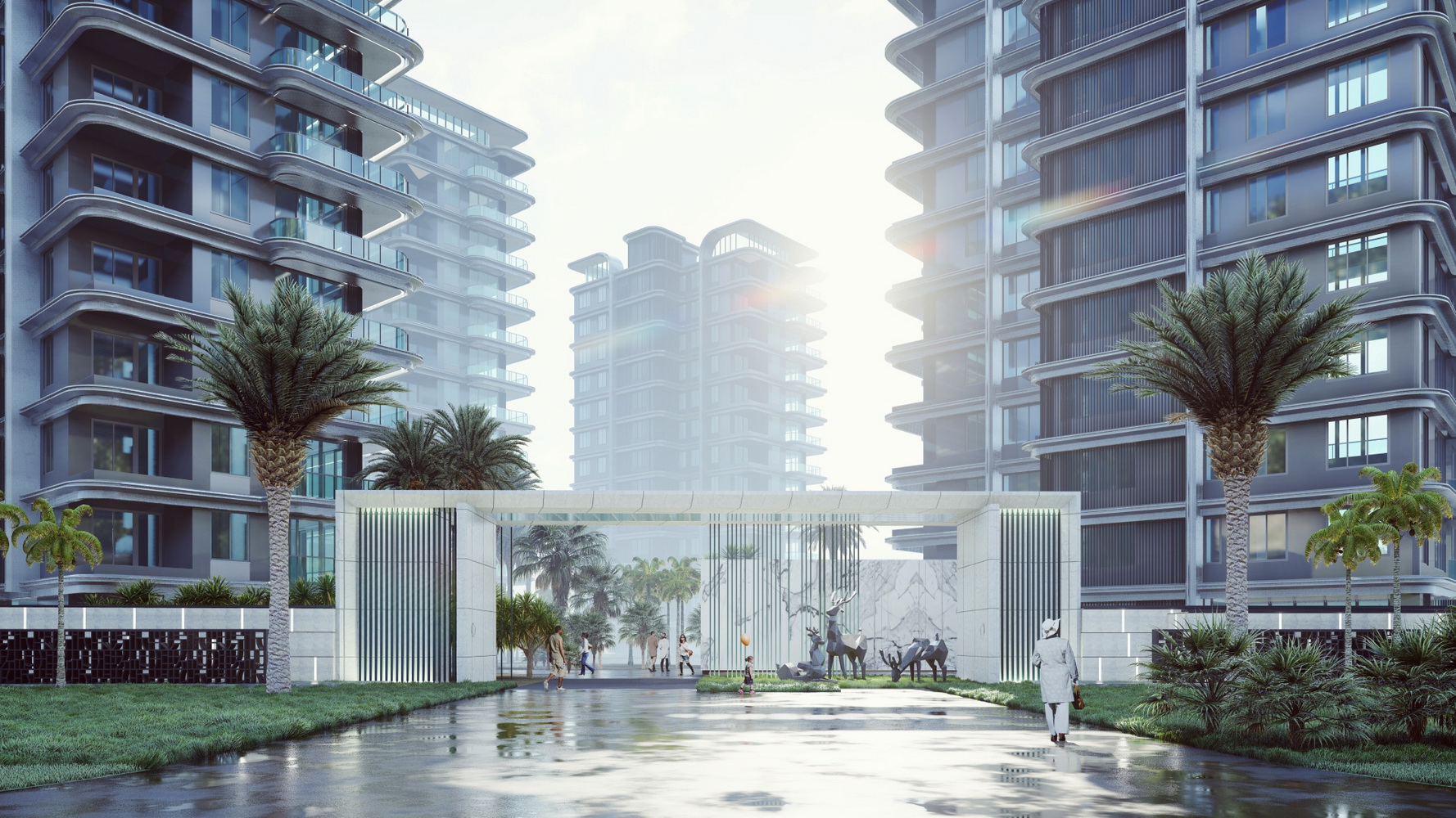 现代高层住宅SU模型-6