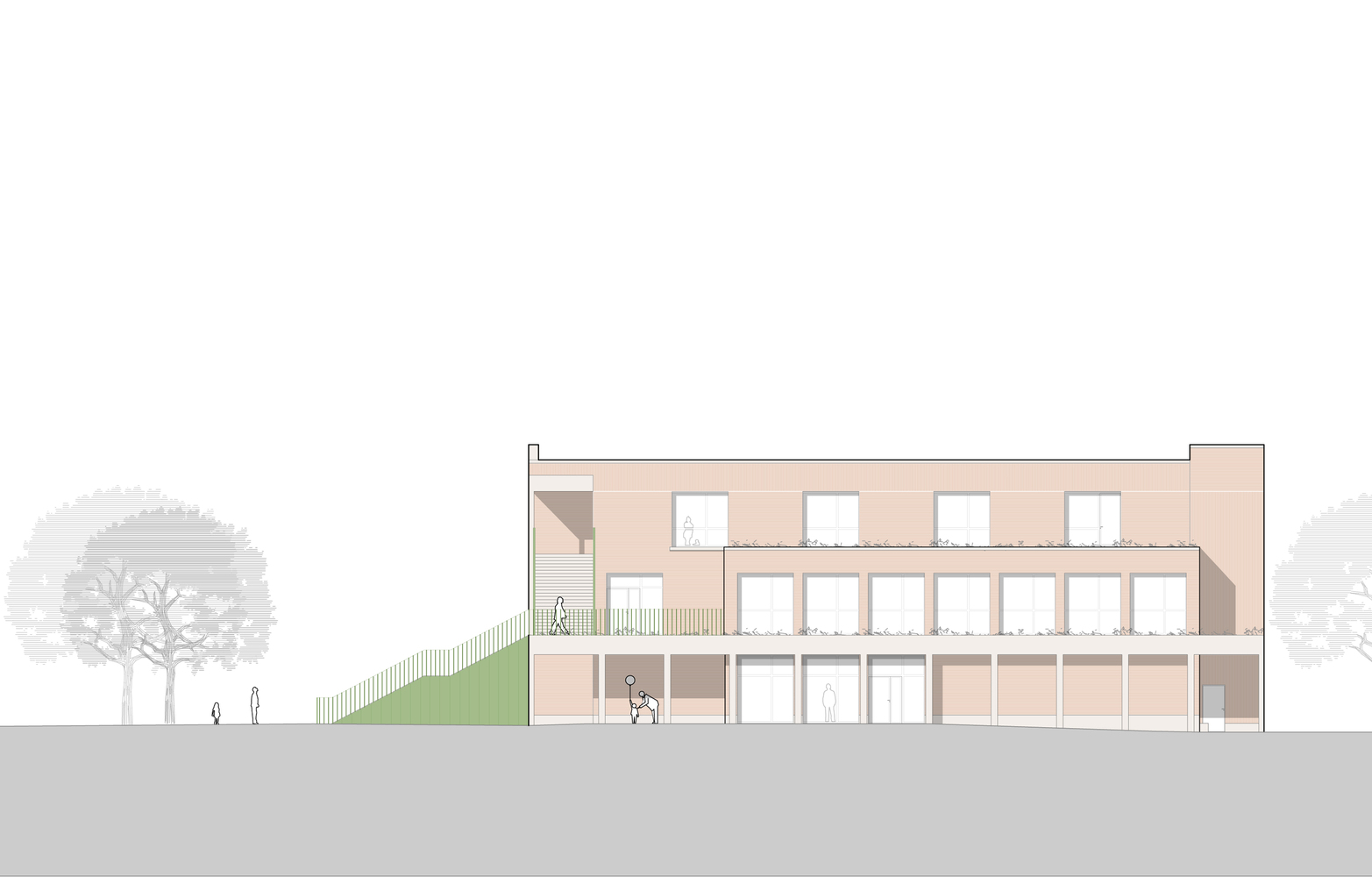 比利时 De Leerboom Halle 创意学习建筑丨BRUT Architecture and Urban Design-41