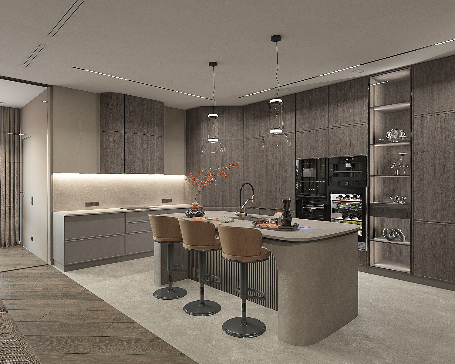 Kitchen-living room / Chisinau/ Moldova-12