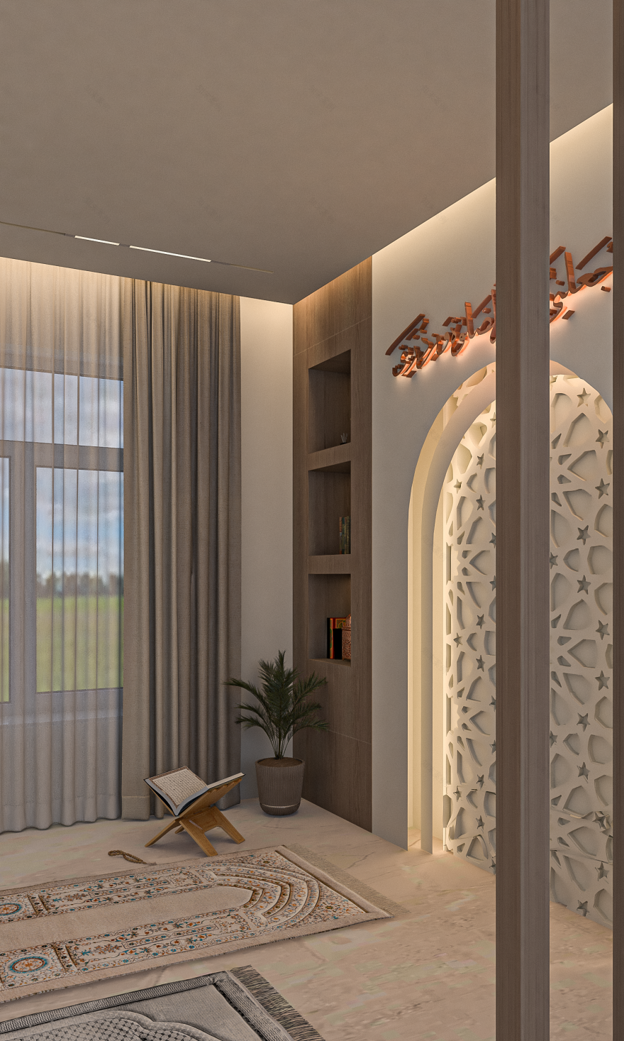 Praying Corner | Peaceful Interior Design-5