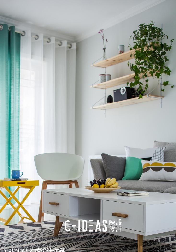 武汉陈放设计丨平层丨邻家薄荷绿-13