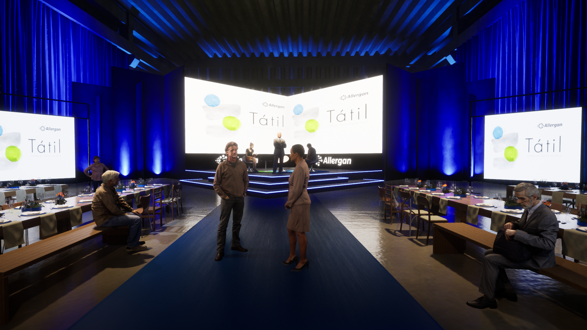 Cenografia Allergan Tátil lançamento-26