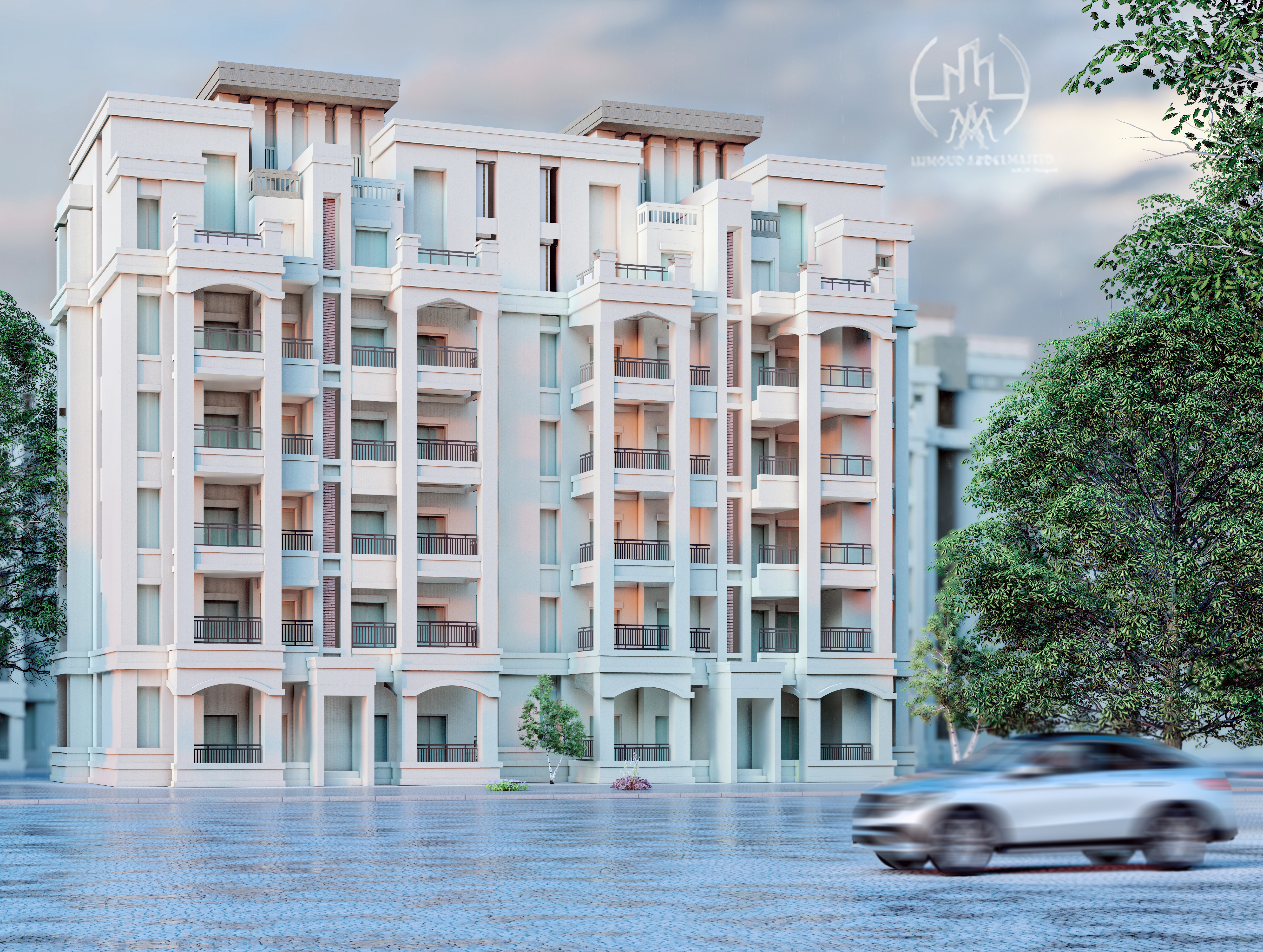 Modern apartment complex-3