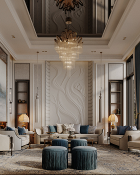 协商会议（新古典风格）

注：Majlis常见意思是协商会议 ，这里假定 Neo Classic 为新古典风格 ，具体需结合语境确定 丨沙特阿拉伯丨Black N White studio