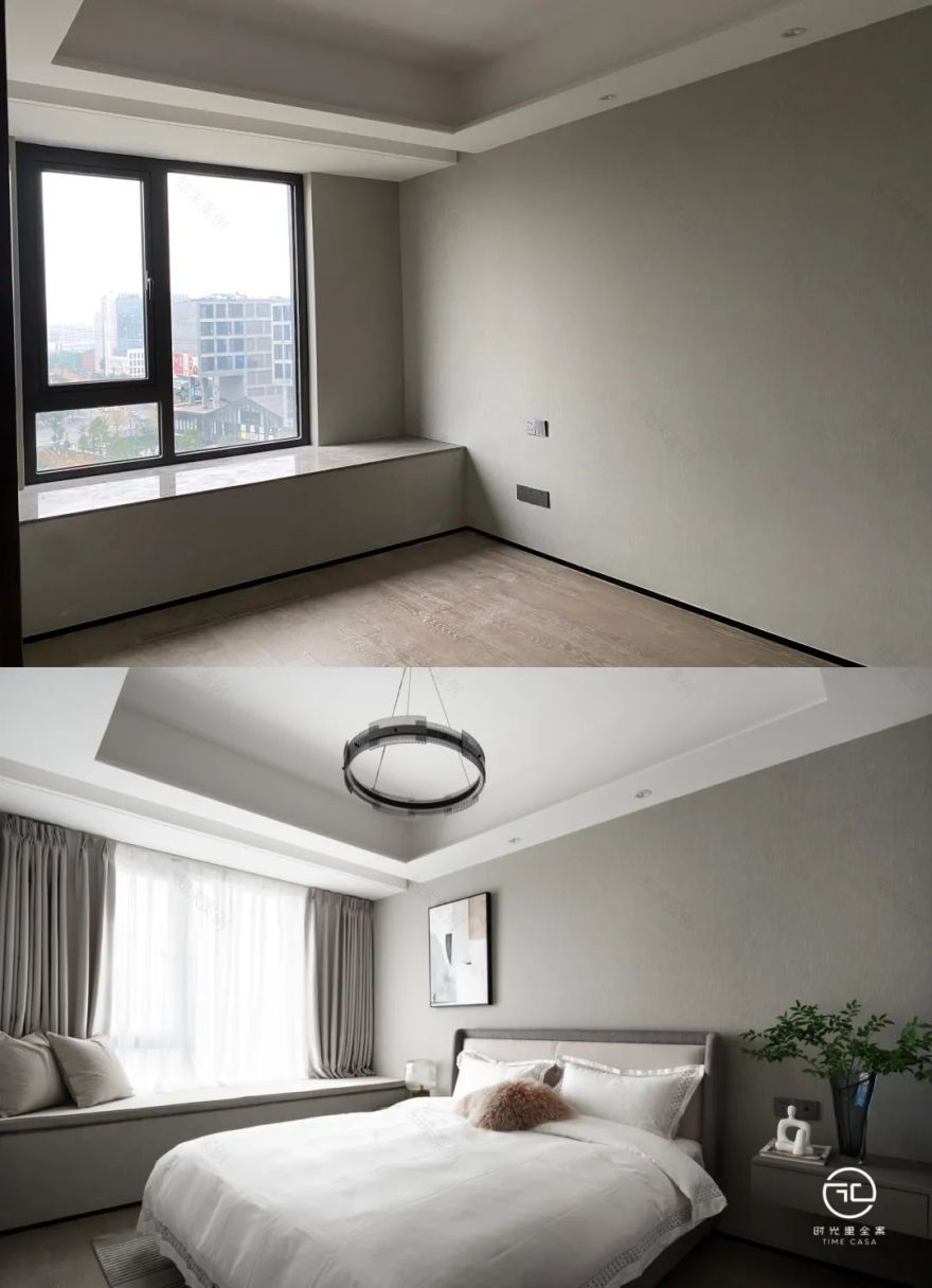 188㎡现代黑白灰质感的家丨时光里全案设计-67