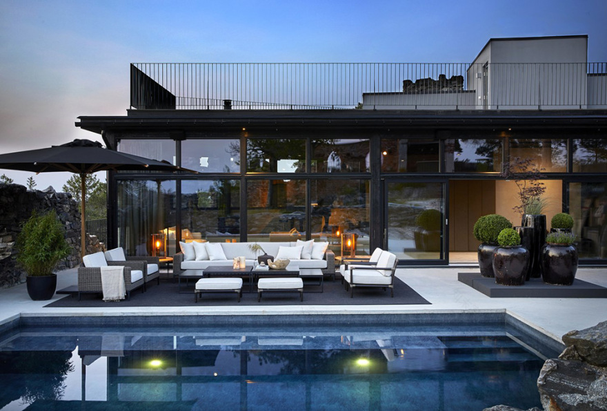 悬崖边的现代别墅 | Slettvoll 设计团队的惊艳之作-15