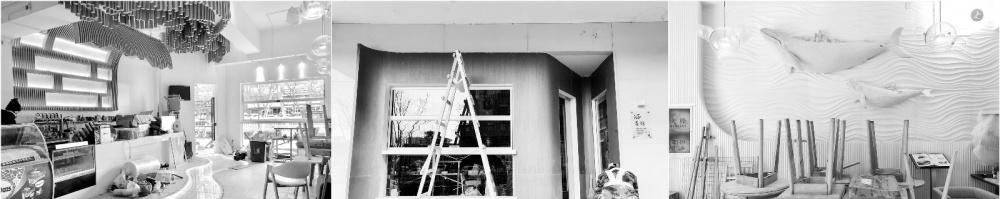 深蓝坊咖啡馆的浪花空间-41