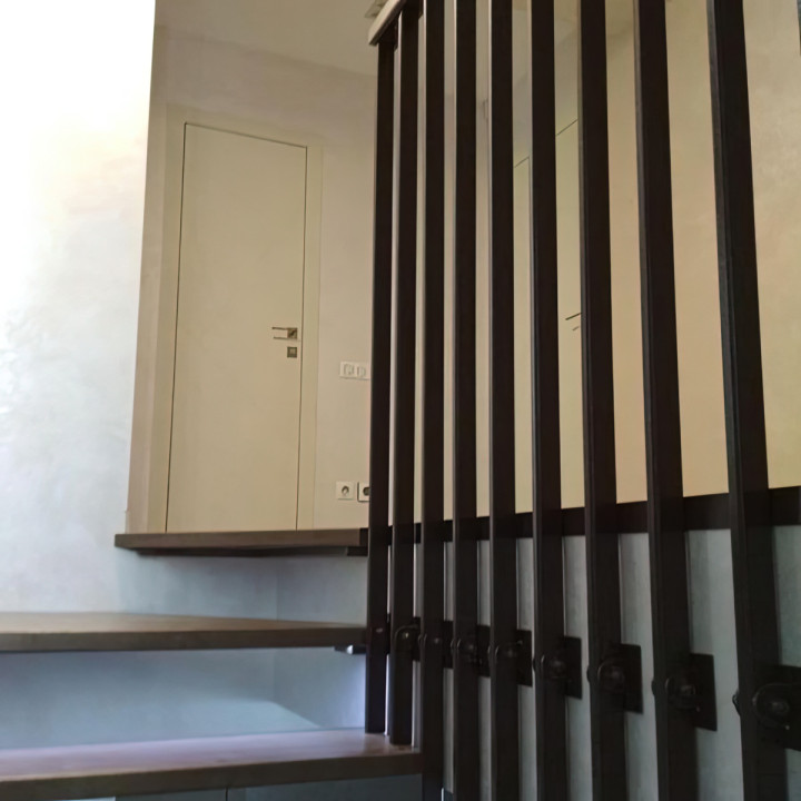 乌克兰住宅壁挂式楼梯定制丨Gradius（Градиус公司）-5