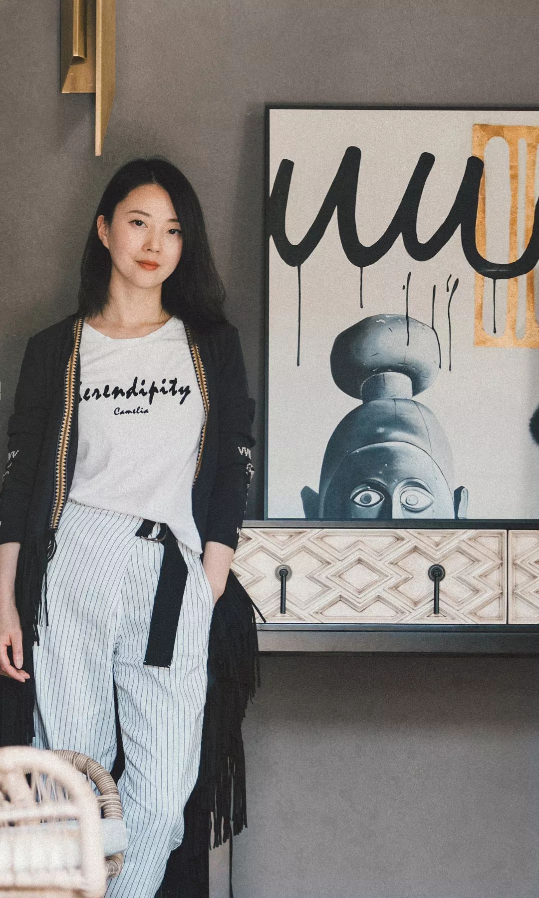 杭州竹径茶语排屋改造 | 现代质感与游牧图腾的混搭美学-0