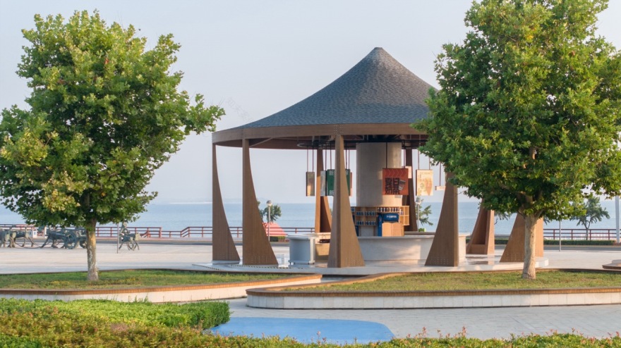 烟台黄金海岸天马栈桥广场更新丨中国烟台丨水石设计-5