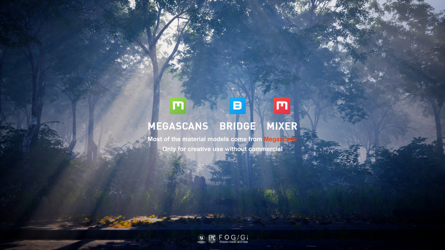 Waste roads and deer场景制作-13