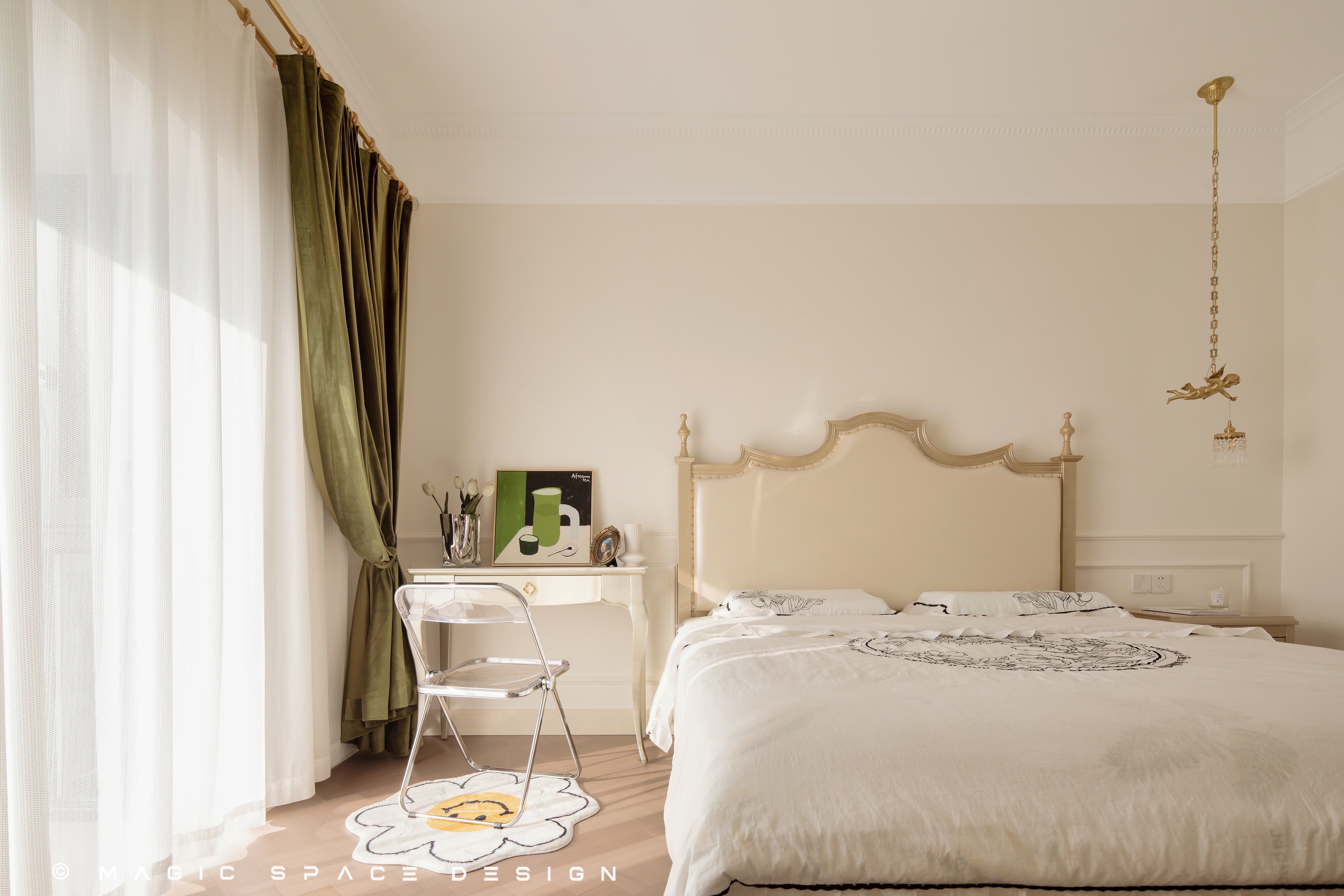 暖阳下的温柔轻法式丨麻吉家装定制-46