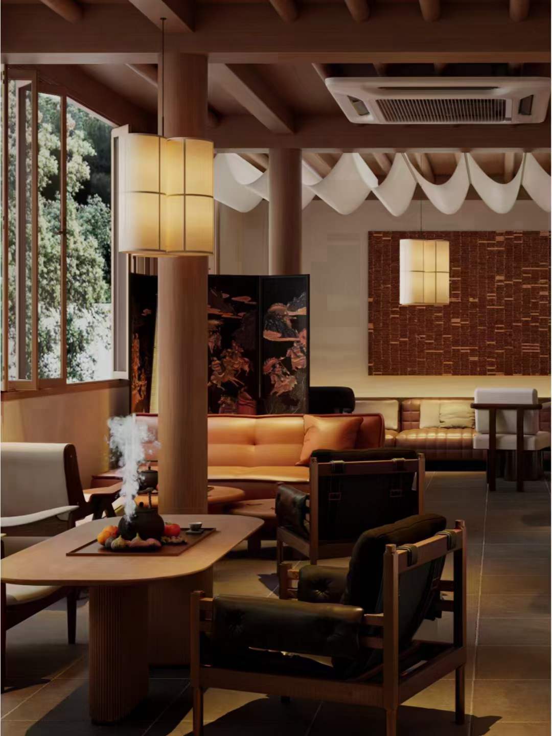 本茶室空间设计以“静谧、自然、雅致”为主题-5