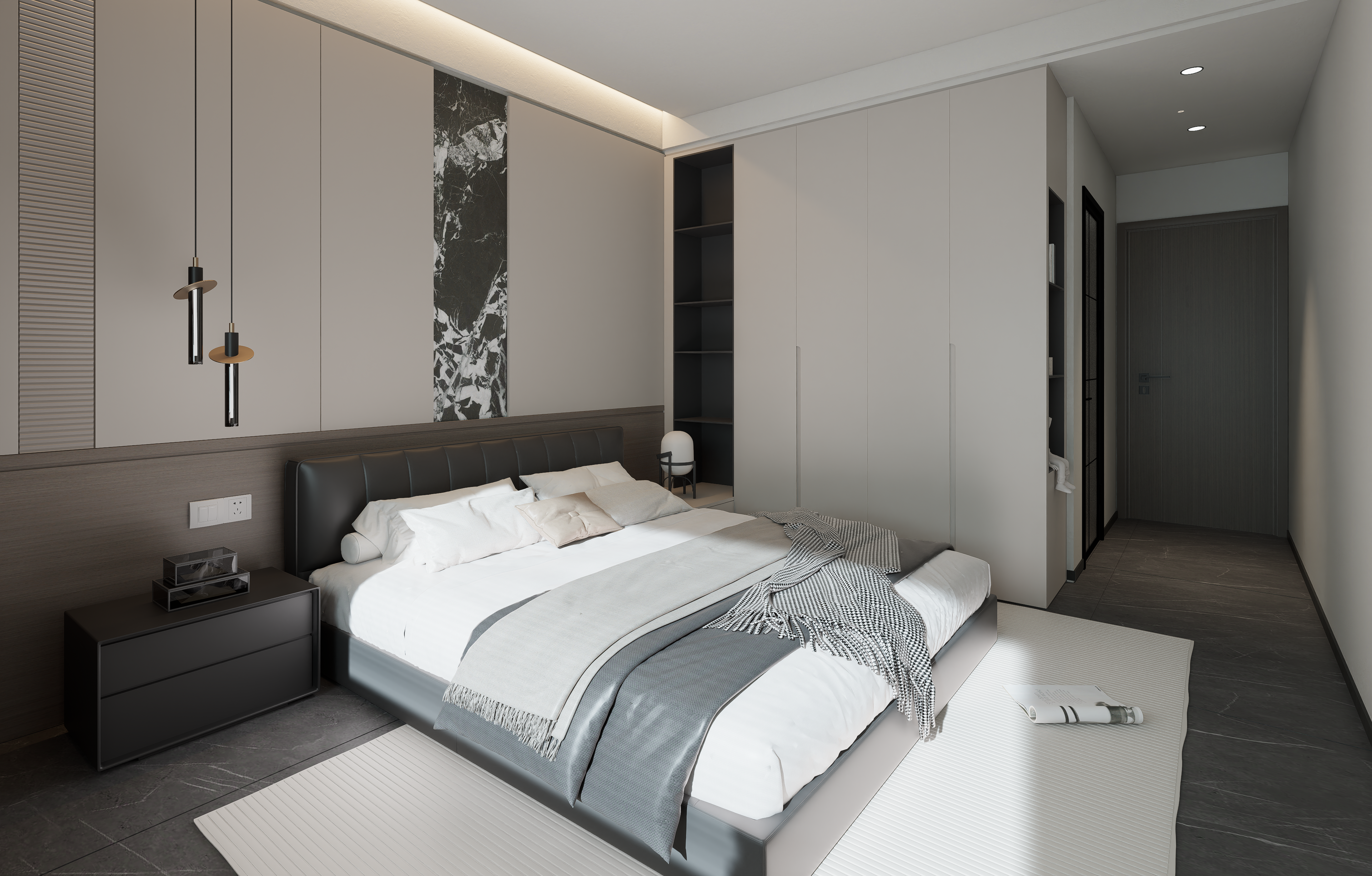 意式轻奢风格室内设计方案-19