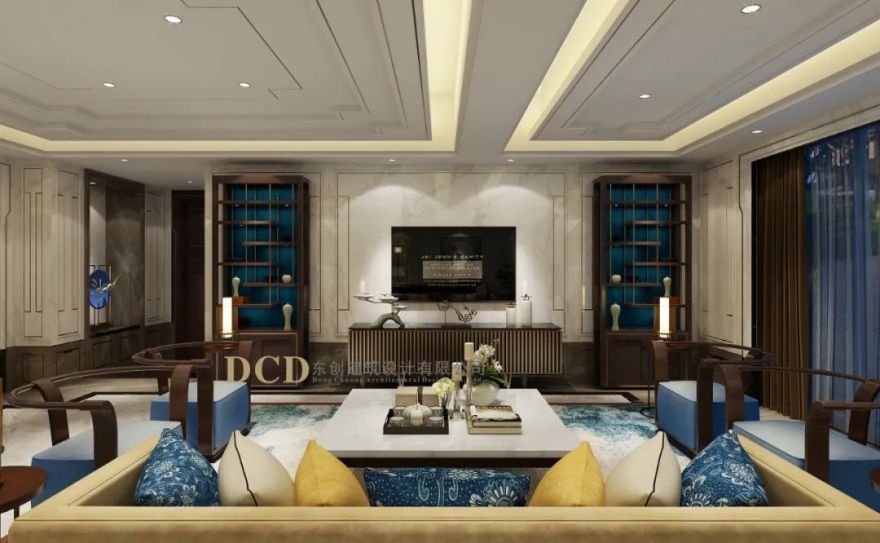 广东佛山九江别墅 | 新中式雅致空间,归家期待的美好呈现-37
