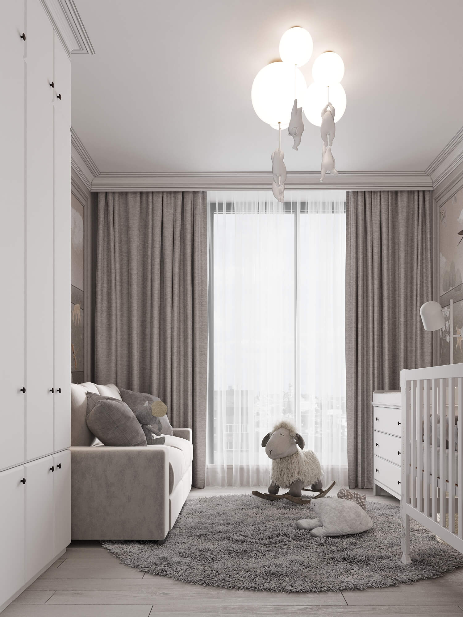 90㎡高级灰色系公寓设计 至素至简，气质非凡！-31