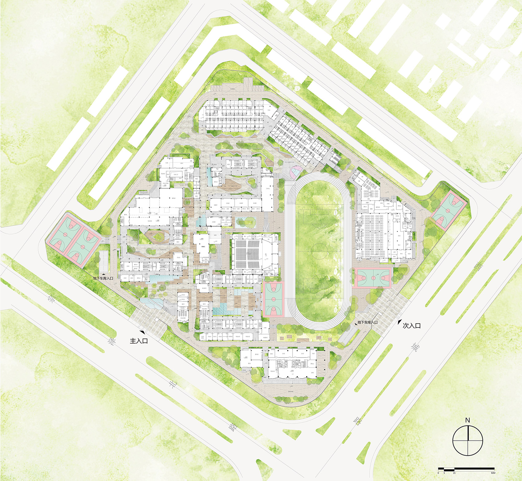 义乌新世纪外国语学校，浙江 / 零壹城市建筑事务所-17