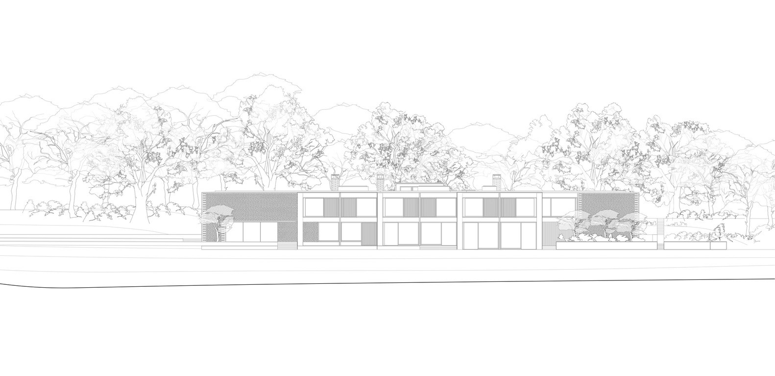 汉普郡住宅 | 融入自然的双层景观之家-46