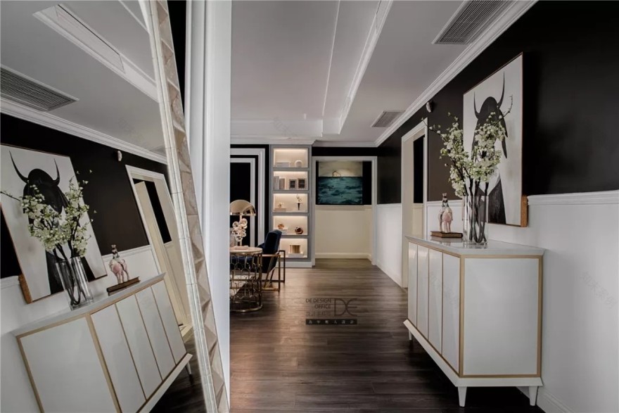 134m²轻奢主义·棕榈泉国际花园 DE设计事务所-1