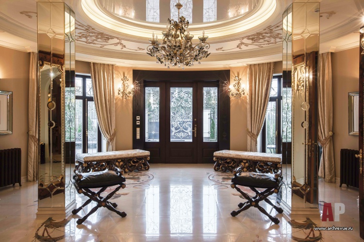 古典庄园带俱乐部区域的室内设计丨Путиловская Марина（玛丽娜·普季洛娃）-10