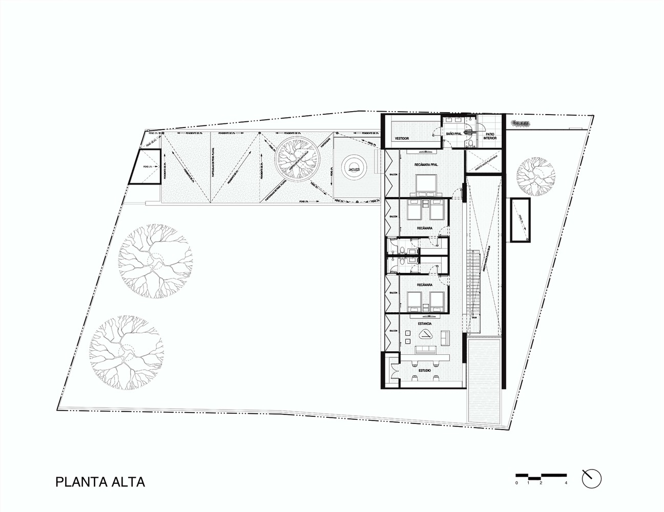 墨西哥 Casa Puebla 现代住宅 | 融入自然的室内生活-59