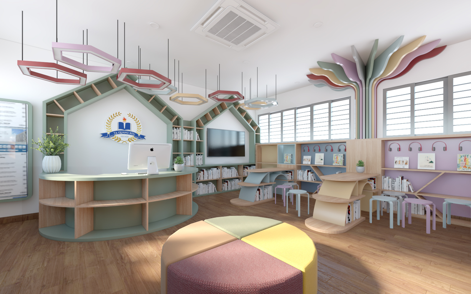 茶光富学校儿童图书馆丨越南河内-7