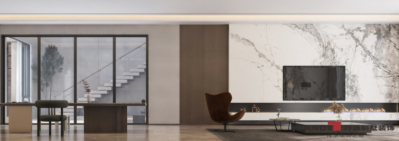 华润天河现代简约别墅丨广州丹迪设计团队-42