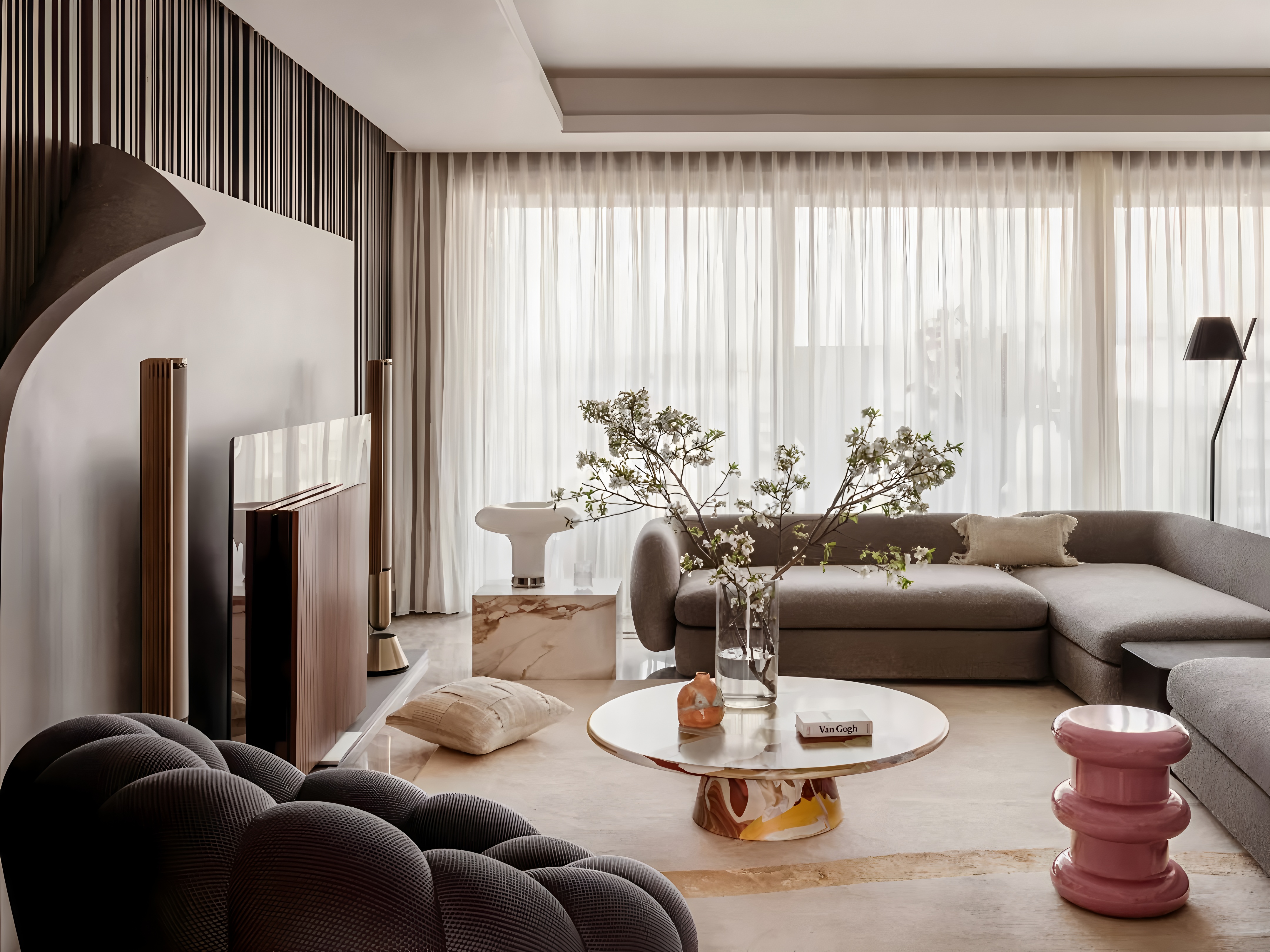 美韵,藏于时尚肌理润色·重庆 280㎡大平层丨中国重庆丨4TH Dimension 肆面设计-4