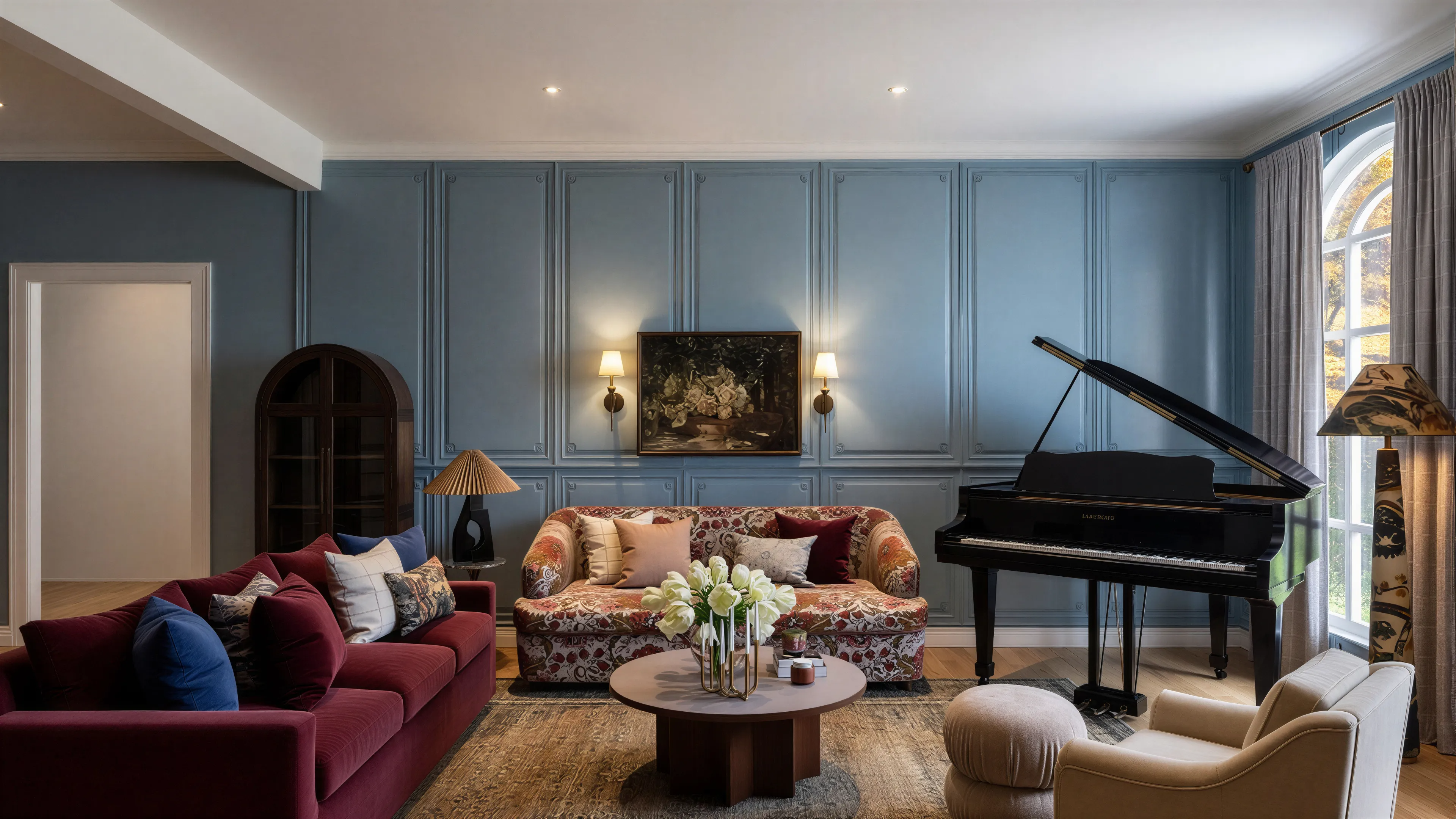 Modern Transitional & Soft Eclectic | Living Room-2
