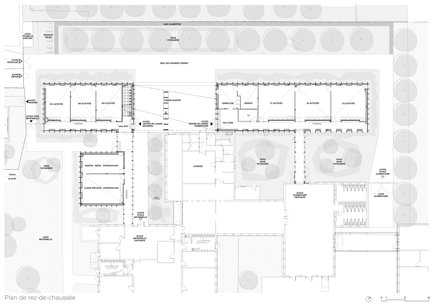 法国 Conflans-Sainte-Honorine 休闲中心与小学扩建项目-14