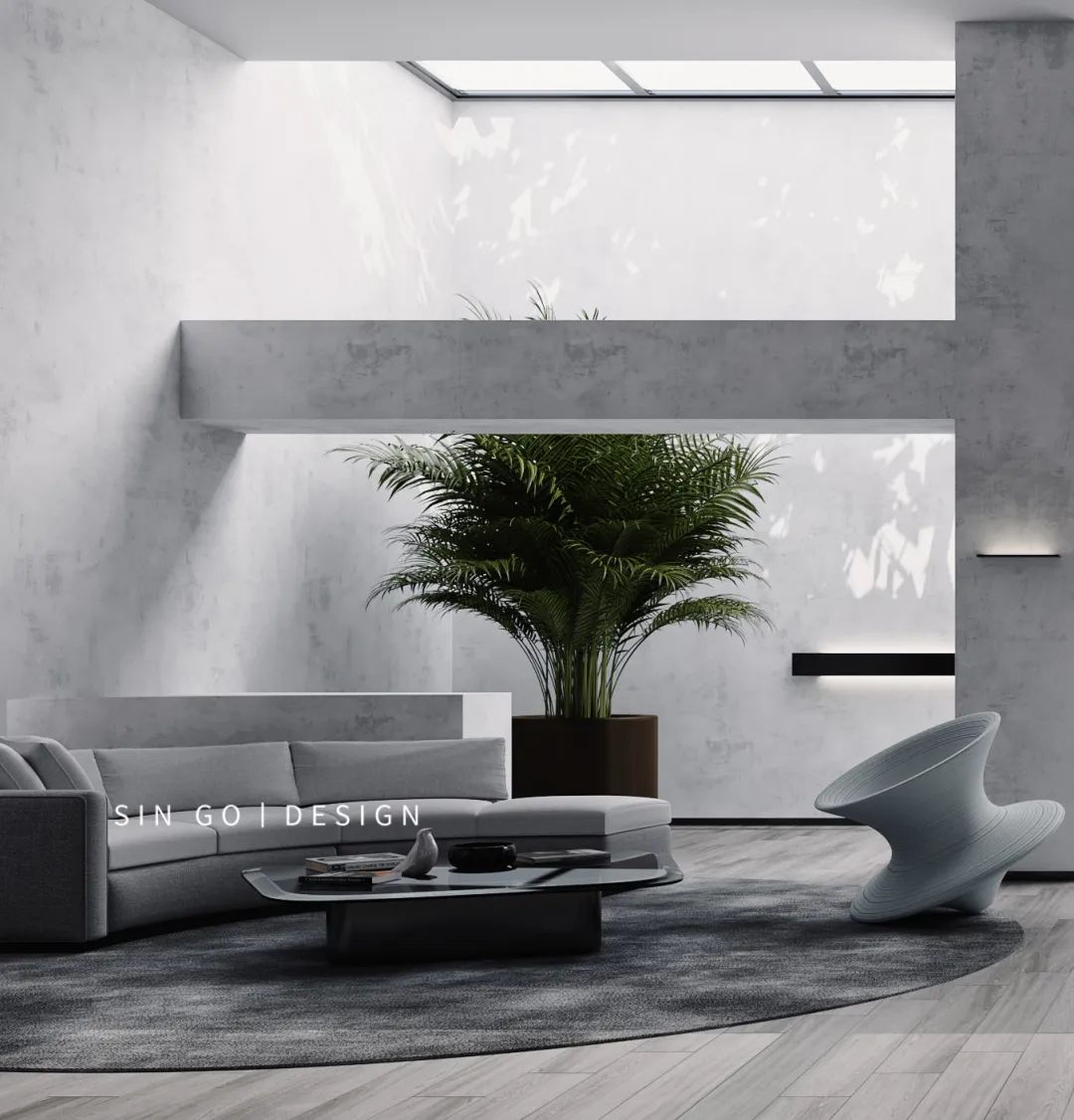 光影共生，艺术勾勒烟火，抽象派画家的现代主义私宅-12