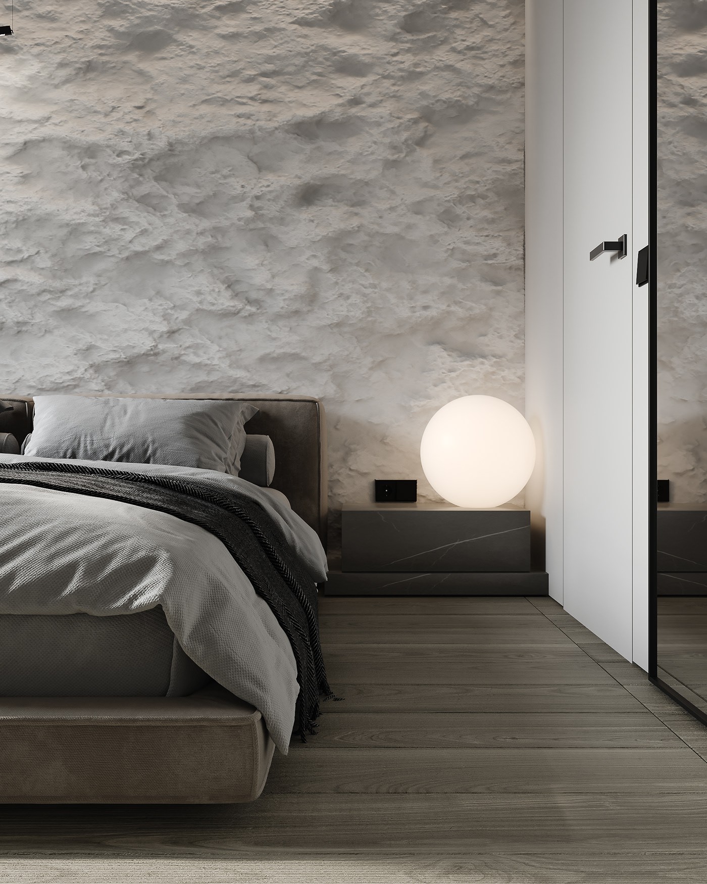 高级灰色系公寓设计 超耐看的设计！-12