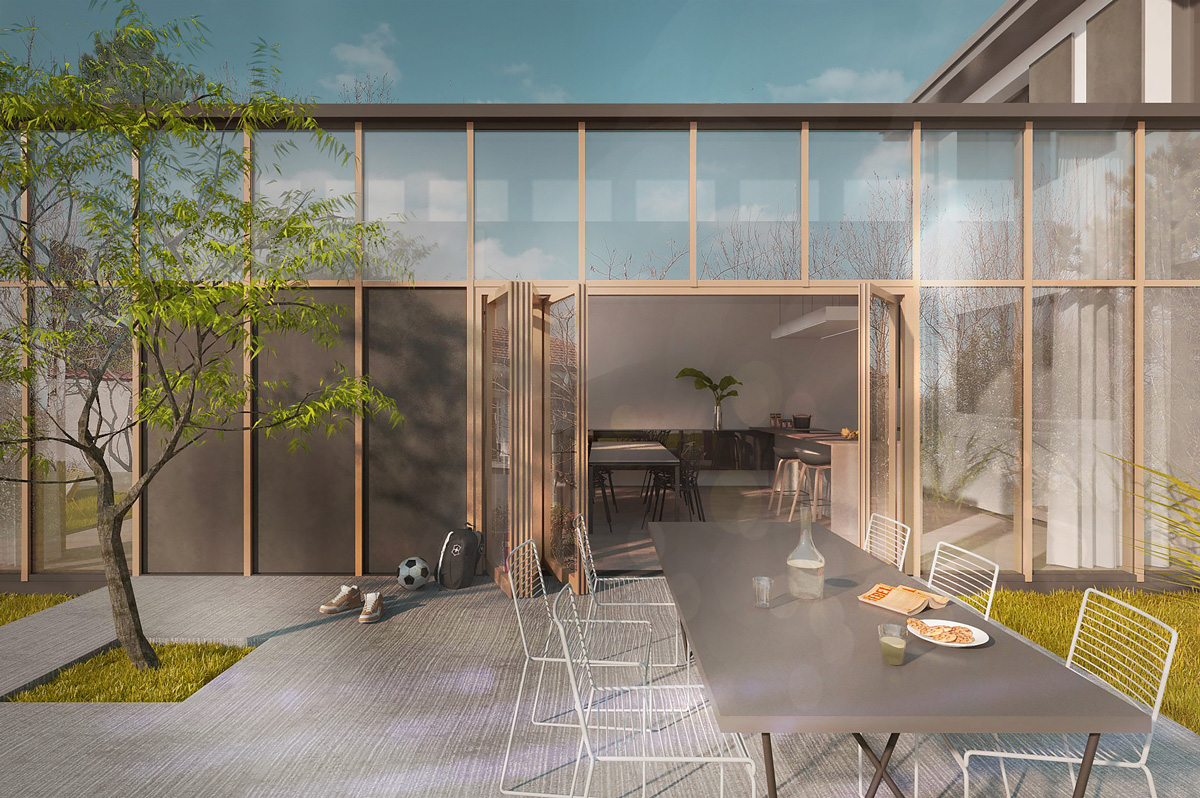 Caluire et Cuire住宅当代翻新与扩建项目丨法国丨RECO  Dank Architectes-4