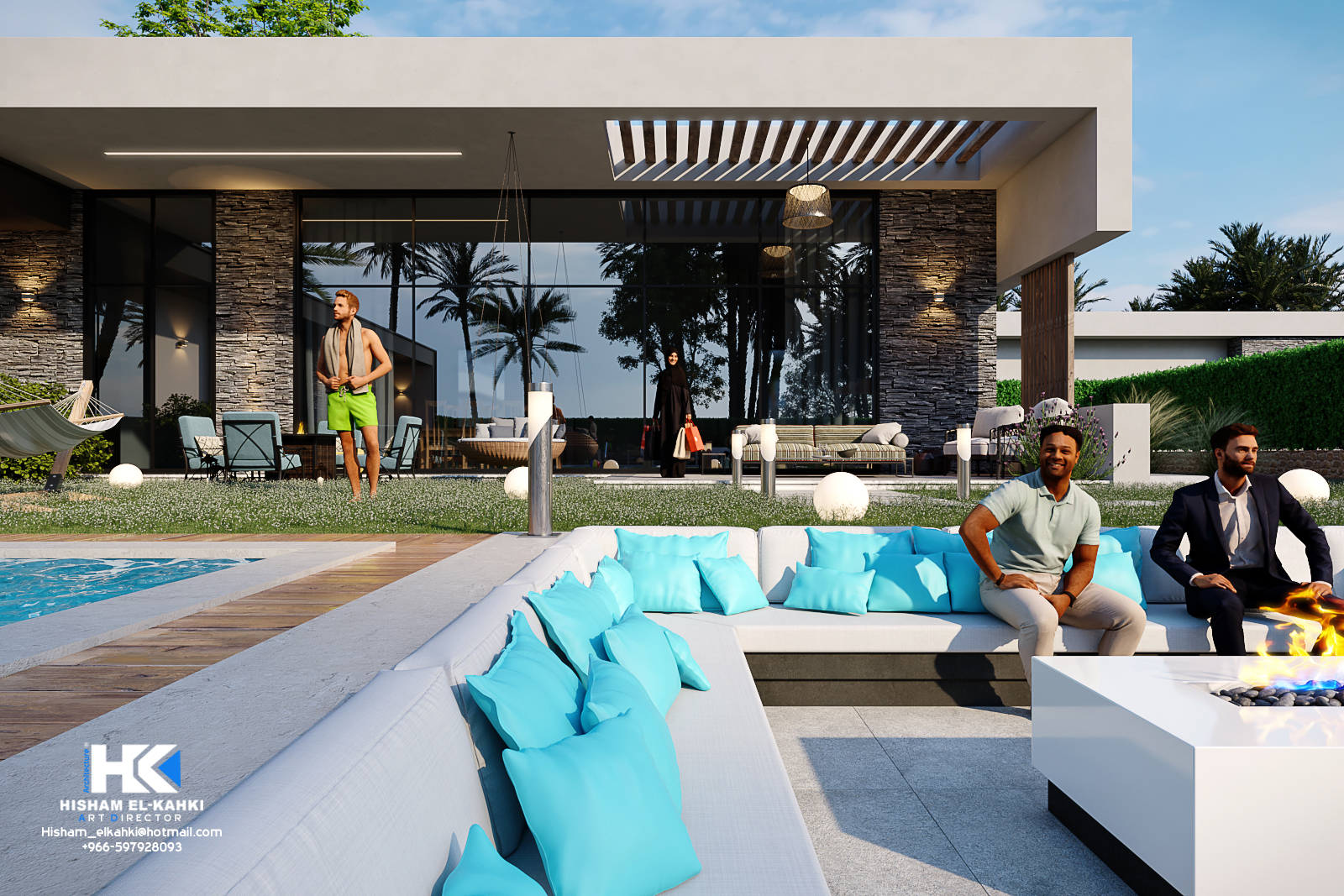 Exterior Modern Chalet With Rest Landscape Design-5