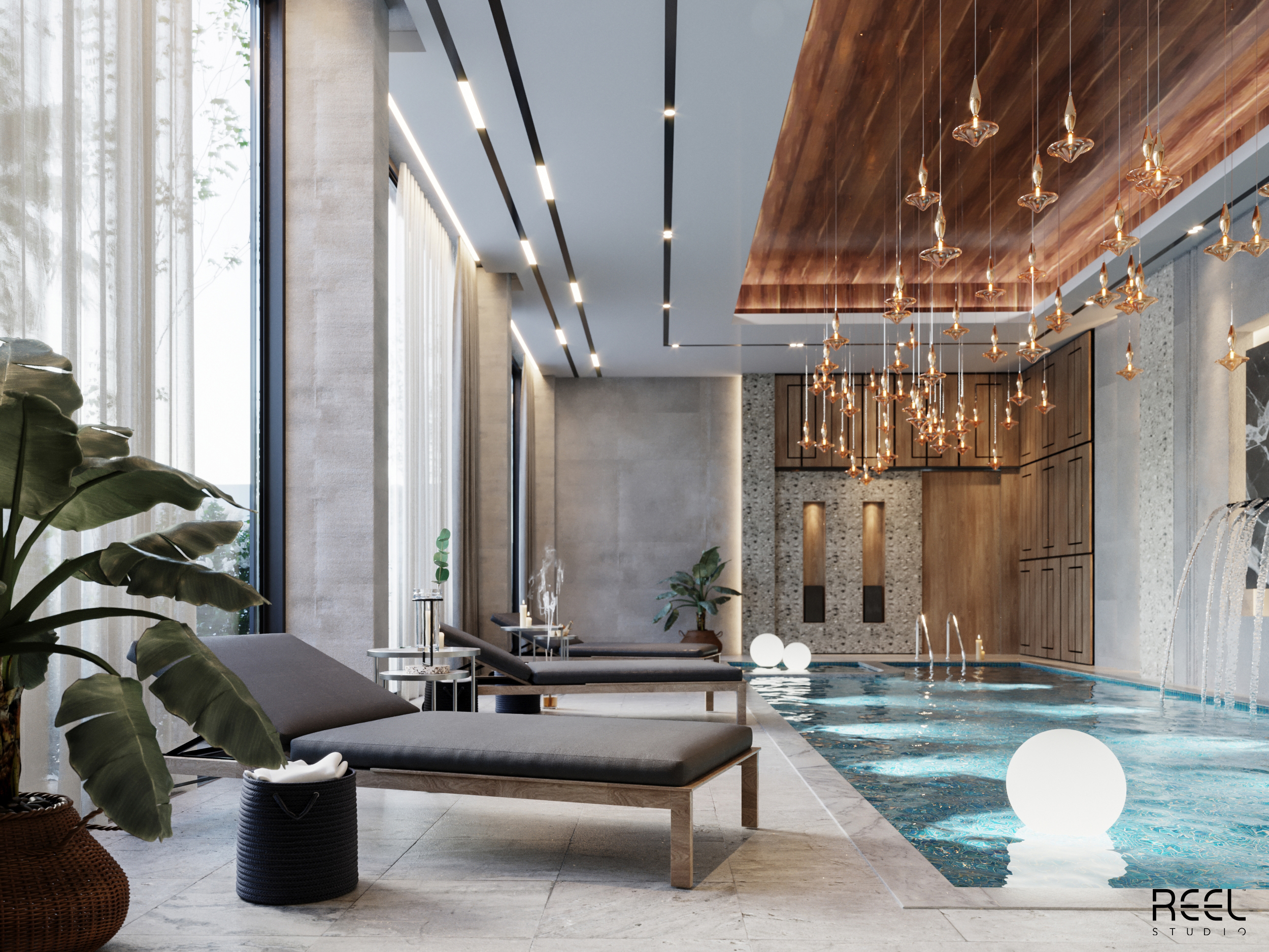 室内泳池设计丨阿联酋迪拜丨Reel Studio-5