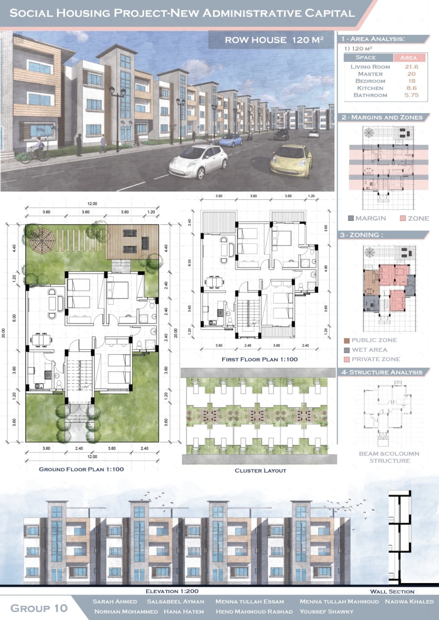 社会住房项目丨开罗大学工程学院建筑系-15