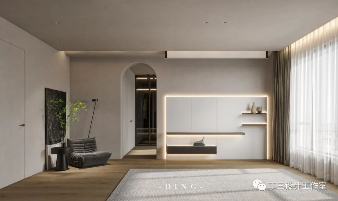 杭州君临天下极简诧寂风格大平层设计丨中国杭州丨浙江天工装饰工程有限公司 TAGO D 设计工作室-54