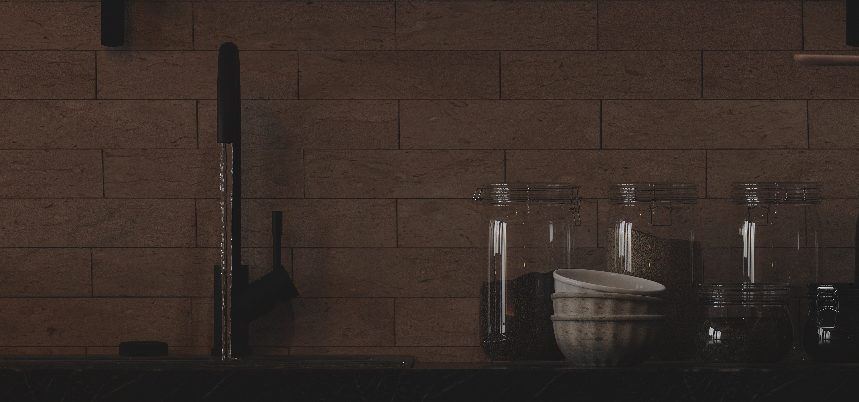 暗系小餐厅 | 3DMAX CR 5.0 Zbursh RizomUV PSCC 打造精致空间-21