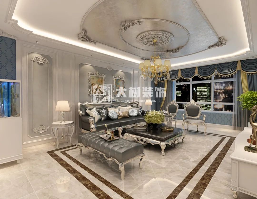 金色江湾 | 120㎡法式浪漫家居,优雅生活时光-15