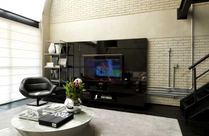 豪华别墅 现代风格圣保罗工业风格钢结构阁楼-3