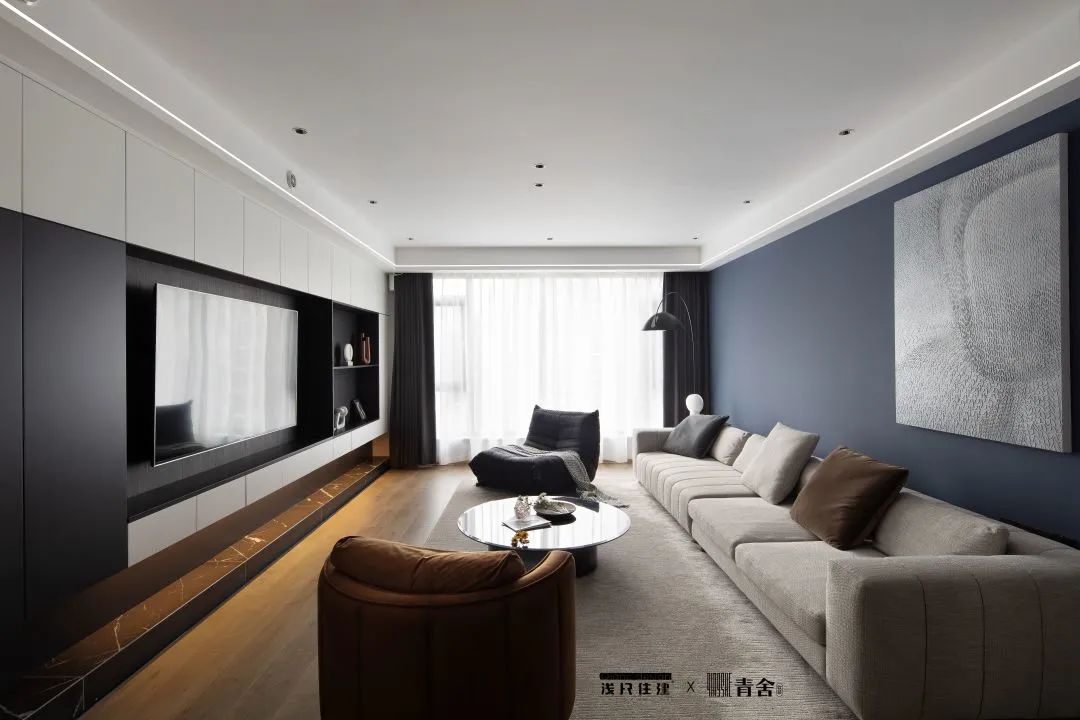 《光•影》 现代极简风格住宅设计丨浅尺住建-22