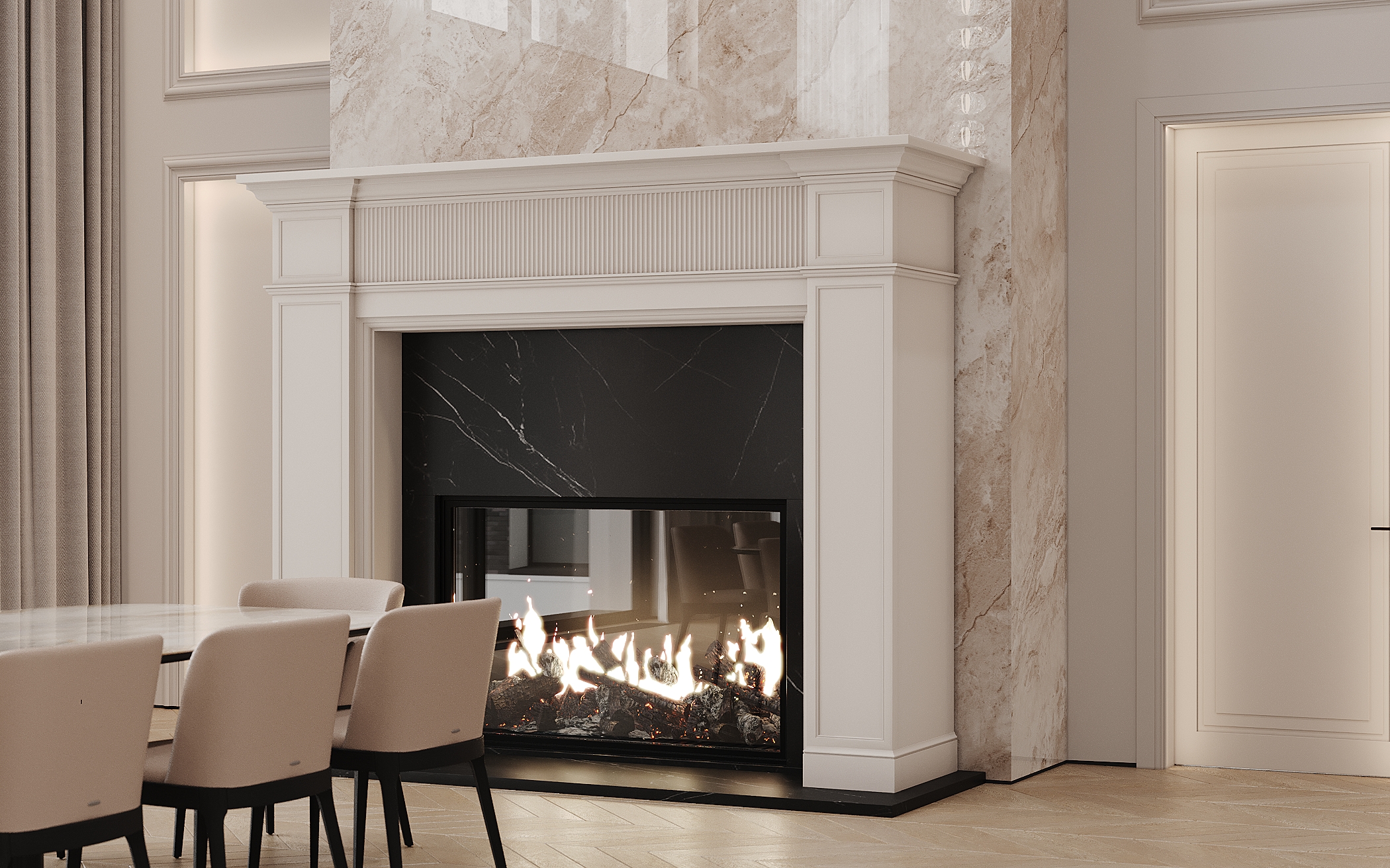 Дом в стиле неоклассика. Репино-11