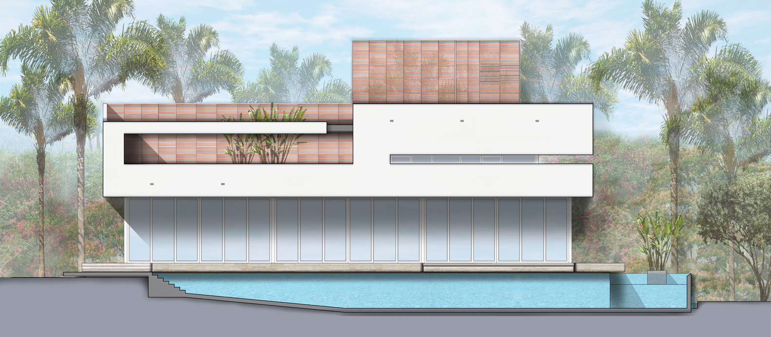 迈阿密拉丁风格住宅，融入传统元素的现代设计-59