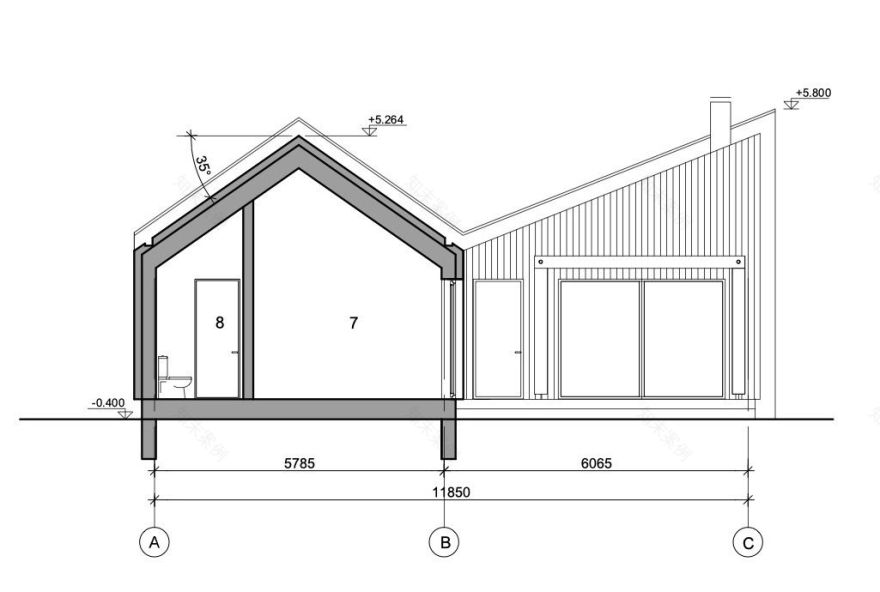 波罗的海边的原木家园-74