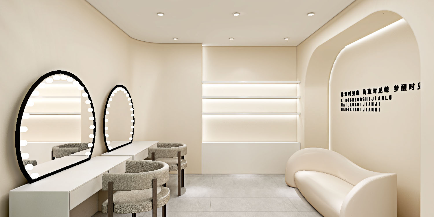 小面积简约婚纱店设计-3