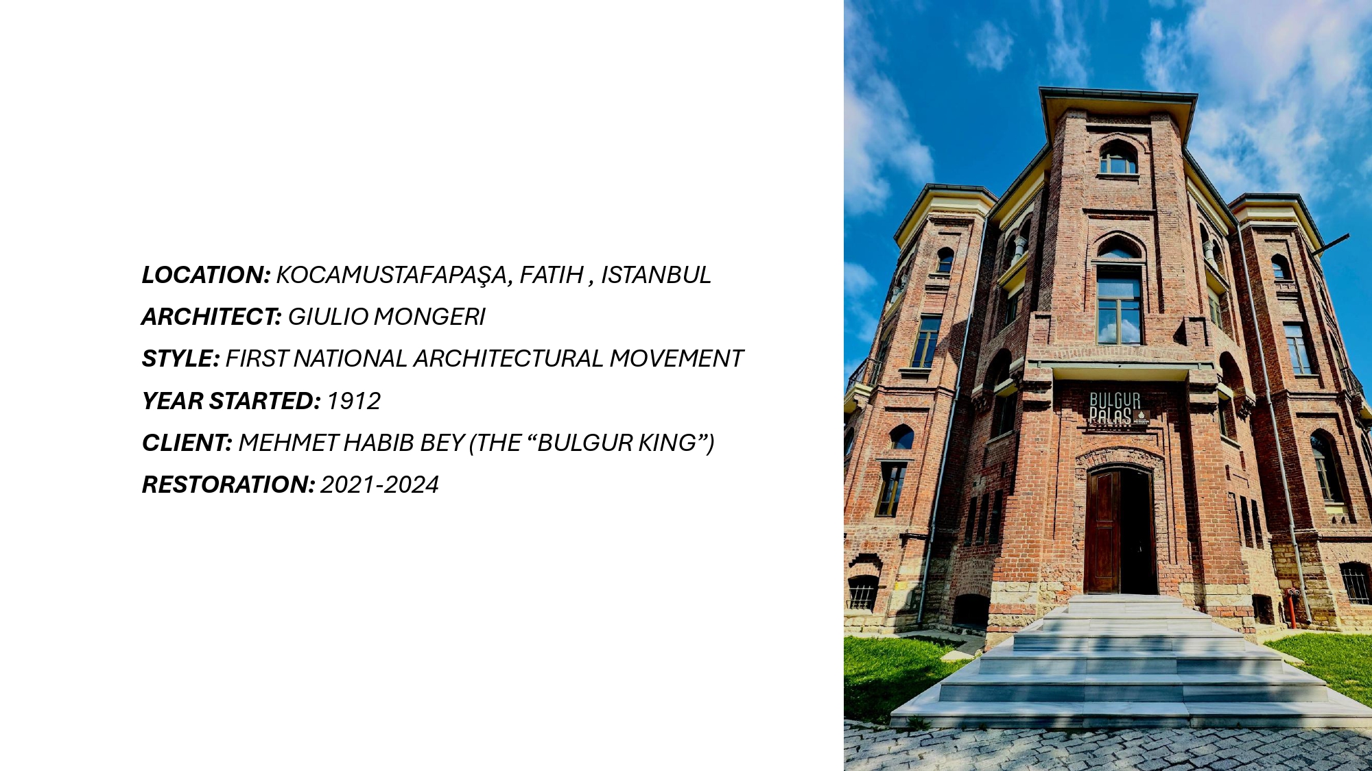 IBB BULGUR PALAS 修复场地勘测项目-4