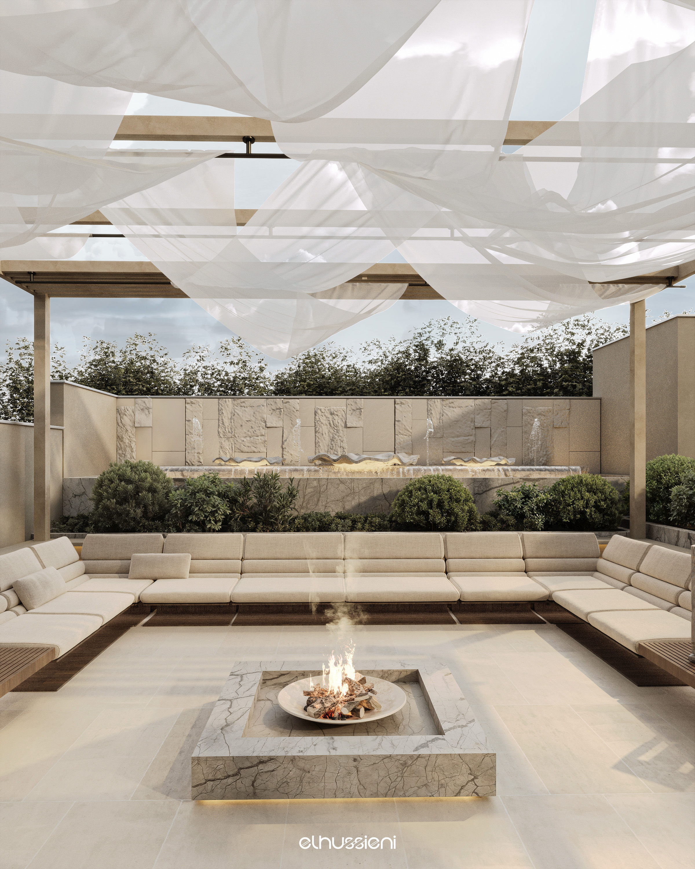 户外别墅丨Mohamed.elhussien.designs-11
