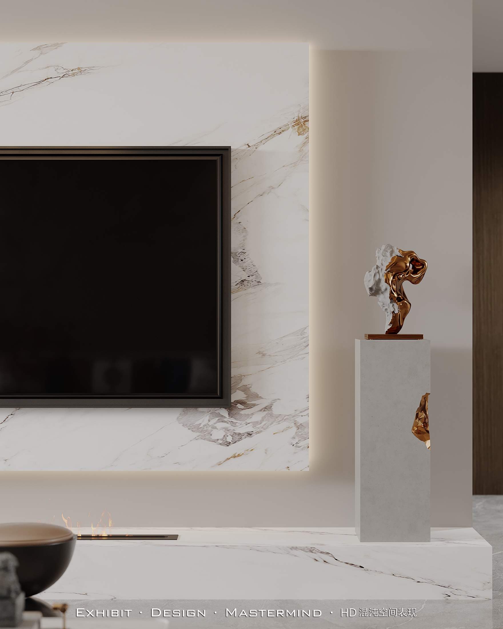 新作首发 新中式 客餐厅×混沌空间视觉表现-1