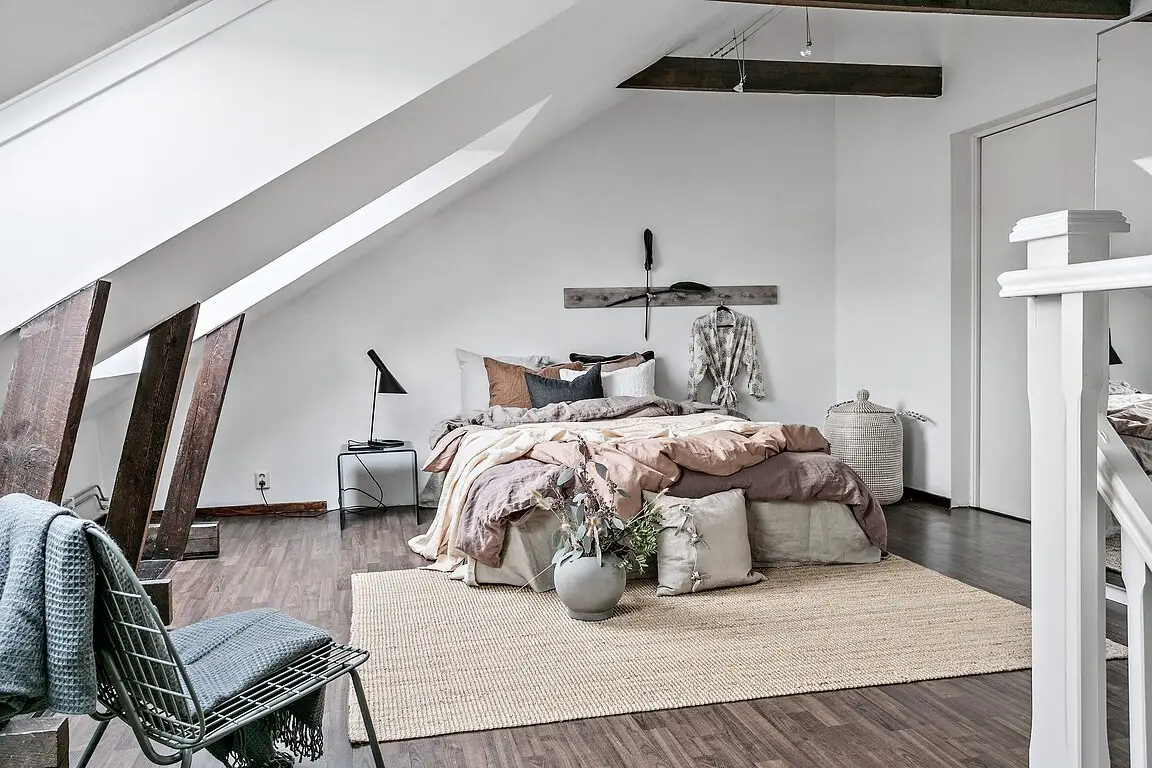 瑞典 59 平米城市阁楼公寓，打造温馨城市避风港-1